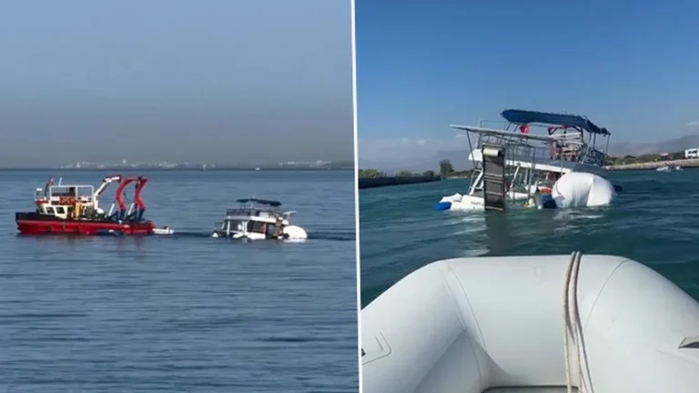 Antalya’da Günübirlik Turist Teknesi Su Alarak Batma Tehlikesi Yaşadı