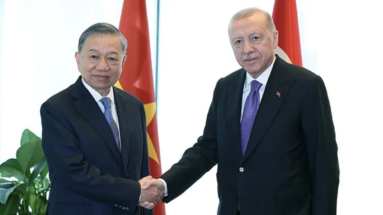 Cumhurbaşkanı Erdoğan, Vietnam Devlet Başkanı Lam ile görüştü
