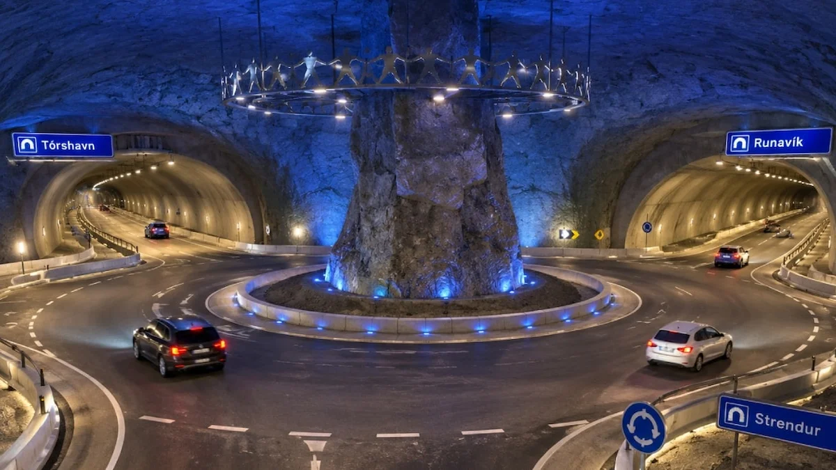 Denizin 72 metre altına dönel kavşak inşa ettiler: Bir saatlik yol…