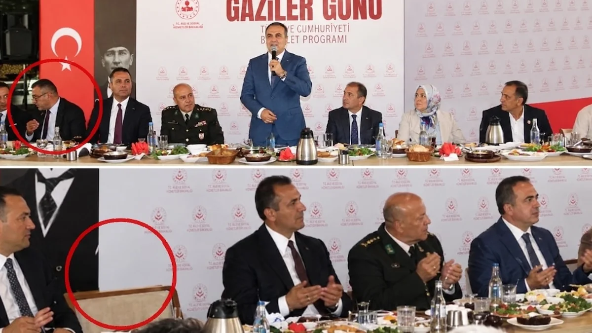 Gaziler Günü programında gaziye saygısızlık; masadan kaldırıldı…