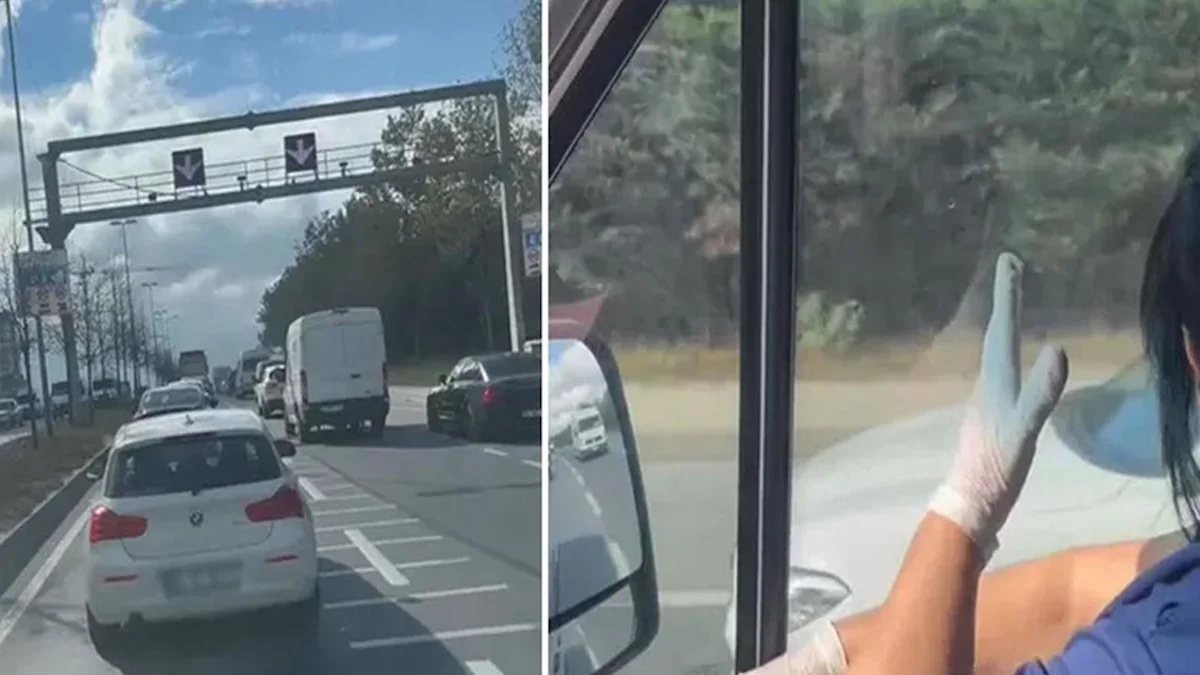 İstanbul trafiğinde skandal anlar: Ambulansa dakikalarca yol vermedi