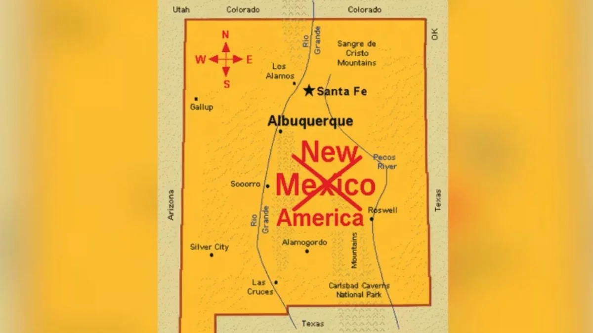 New Mexico Valisi'nden, Trump'ın eyaletin adını New America olarak…