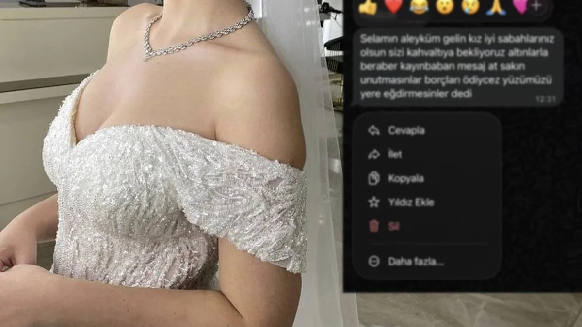 Yeni gelin düğünün ertesi günü kaynanasından gelen mesajla şoke oldu